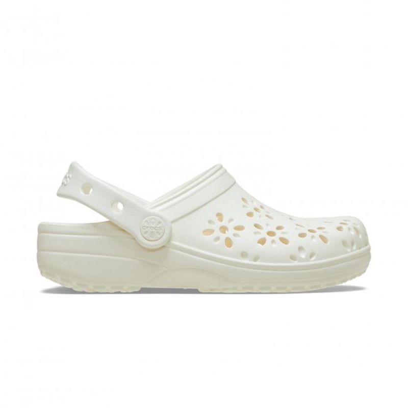Papuci Crocs Classic Floral Cut Out Clog Femei