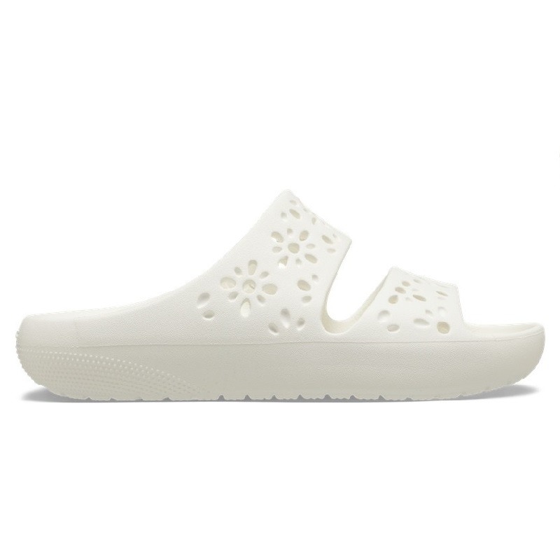 Papuci Crocs Classic Floral Cut Out Sandal Femei