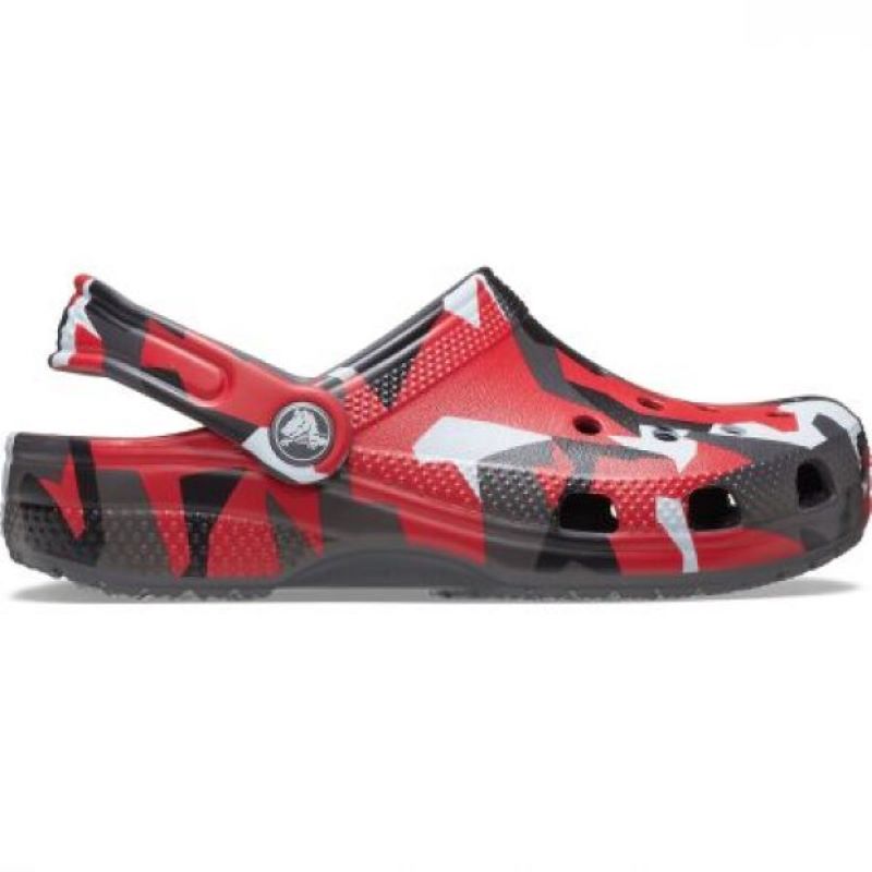 Papuci Crocs Classic Geo Camo Clog K Copii