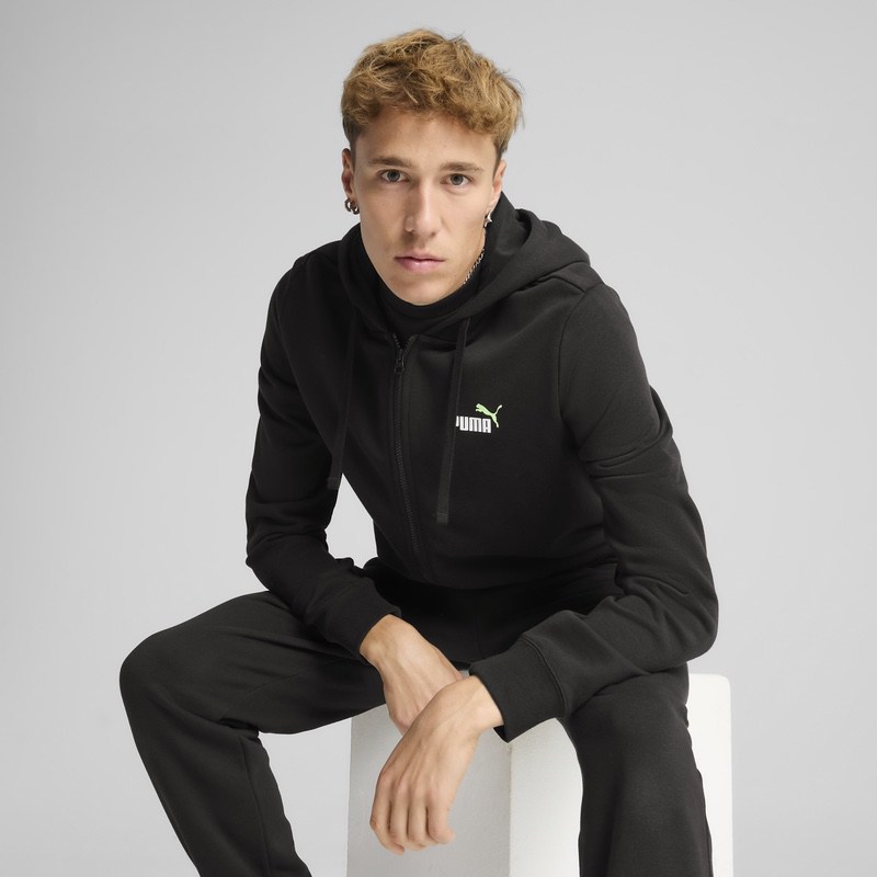 Bluza cu fermoar Puma ESS 2 COLOR Small No. 1 Logo Full-Zip Hodie Barbati