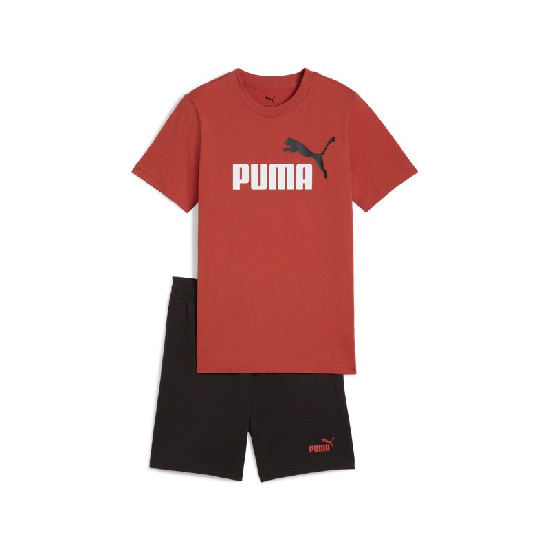Compleu Puma ESS 2 COLOR No. 1 Logo Tee and Shorts Set Unisex Copii