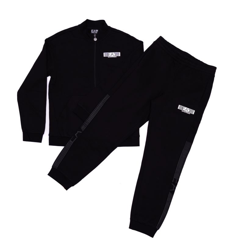 Trening EA7 TRAIN 7 LINES BOY T-SUIT T-TOP FZ CH BR Copii
