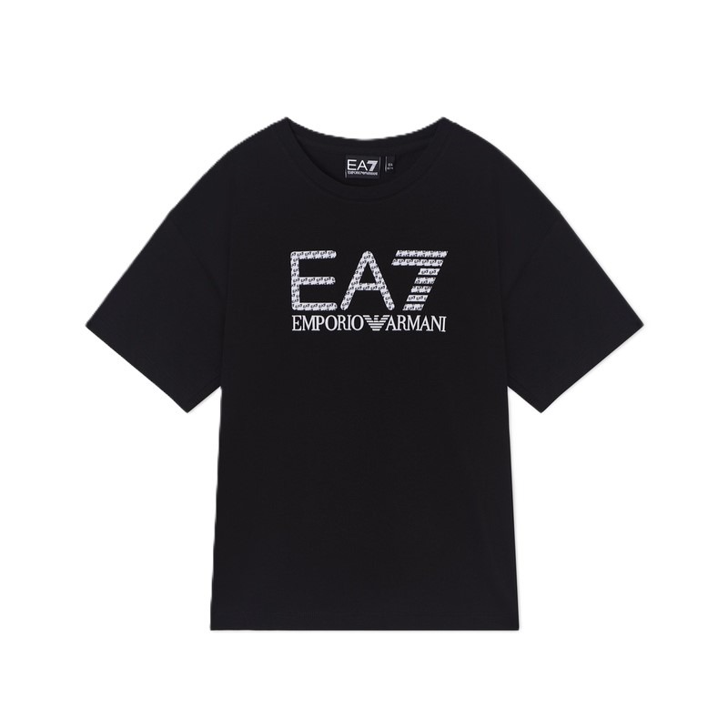 Tricou EA7 TRAIN LOGO SERIES CROSSOVER GIRL TEE MONOGRAM Copii Unisex