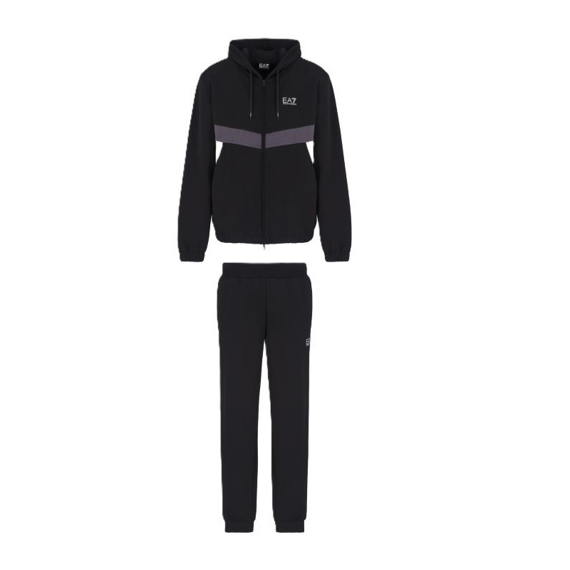 Trening EA7 M T-SUIT HOODIE FZ CH CO PL Barbati