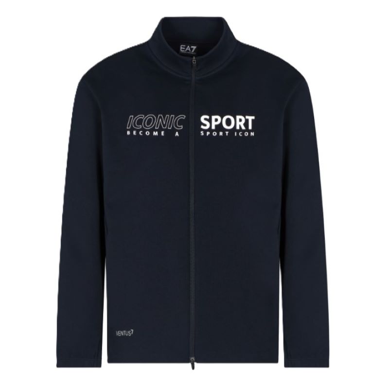 Bluza cu fermoar EA7 ARMANI BLUE SPORT M T-TOP FZ Barbati