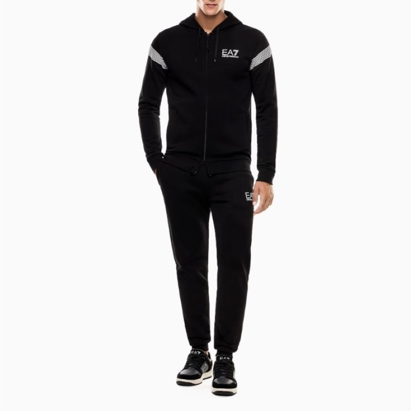 Trening EA7 TRAIN 7 LINES M T-SUIT HOODIE FZ CH BR Barbati
