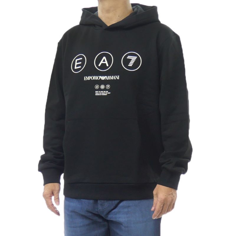 Hanorac EA7 TRAIN LOGO SERIES M  HOODIE RN COFT WRITINGS Barbati