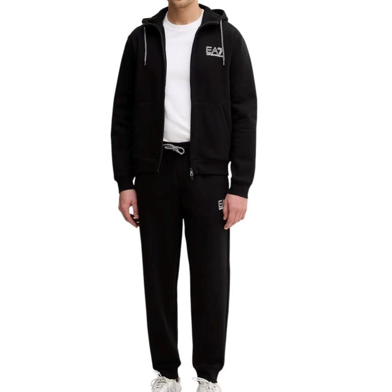 Trening EA7 TRAIN VISIBILITY M T-SUIT HOODIE FZ CH BR Barbati