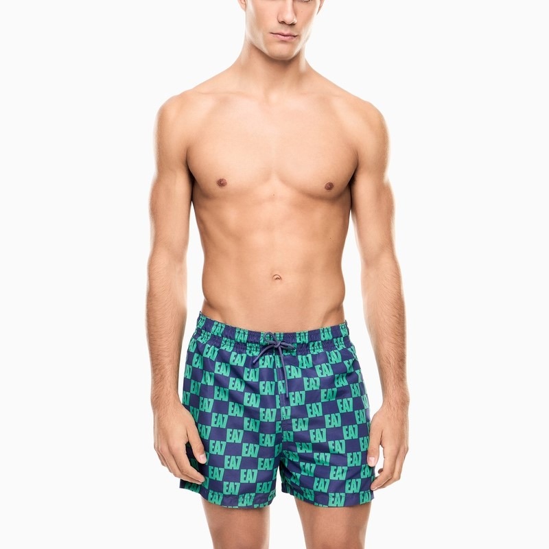 Sort de baie EA7 WATER SPORTS BW M GRAPHIC BOXER Barbati