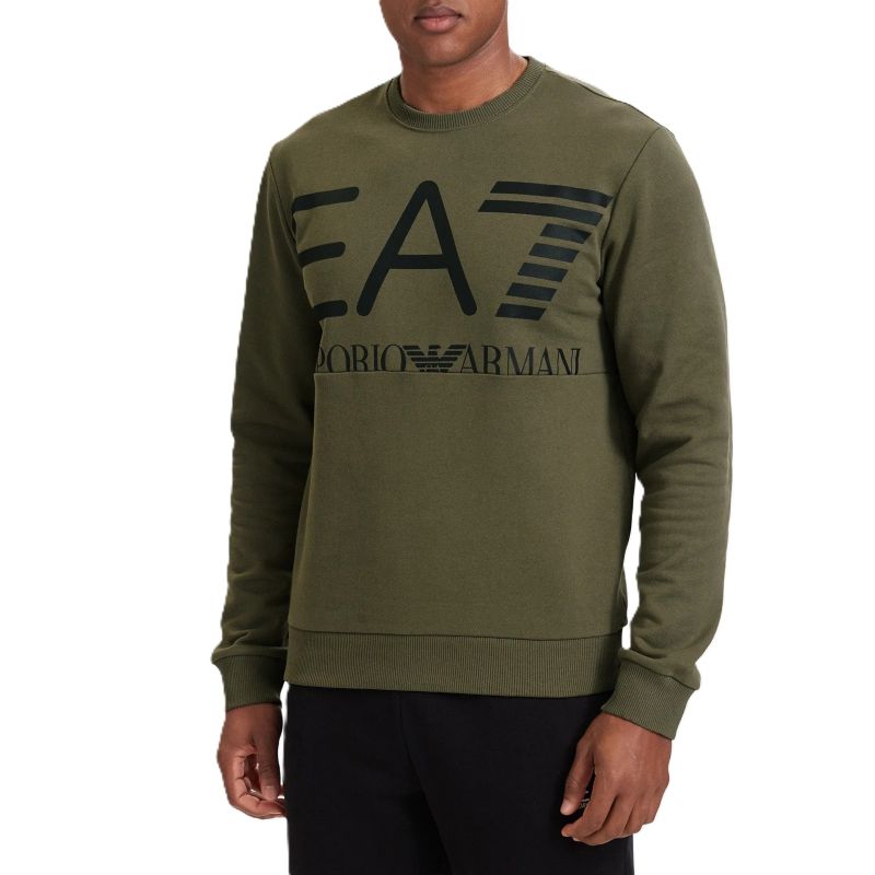 Bluza EA7 TRAIN LOGO SERIES M OVERSIZE  LOGO T-TOP CN COFT Barbati