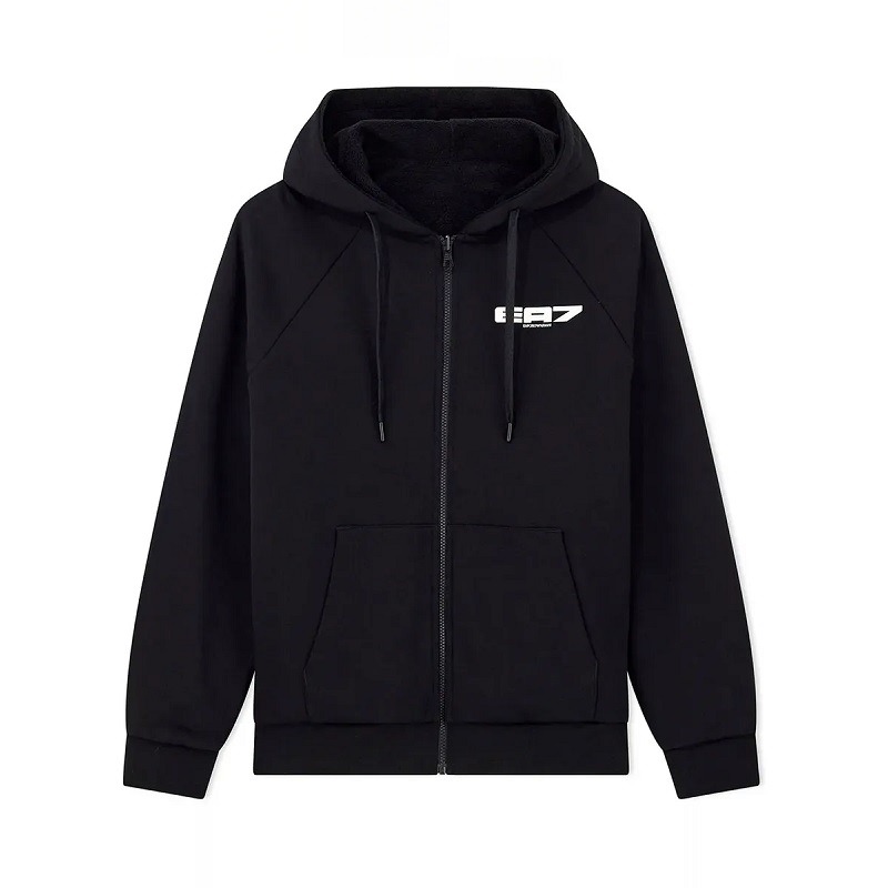 Bluza cu fermoar EA7 TRAIN LOGO SERIES M HOODIE FZ REVERSIBLE MODERN LOGO COPL Barbati