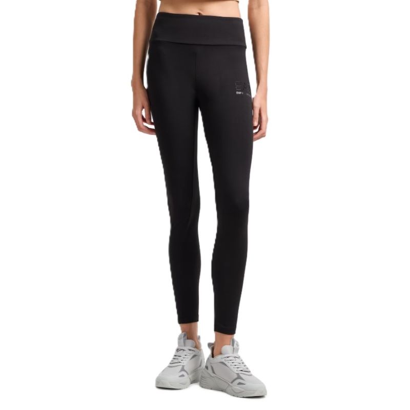 Colanti EA7 W LEGGINGS HIGH WAIST FANCY STRASS Femei