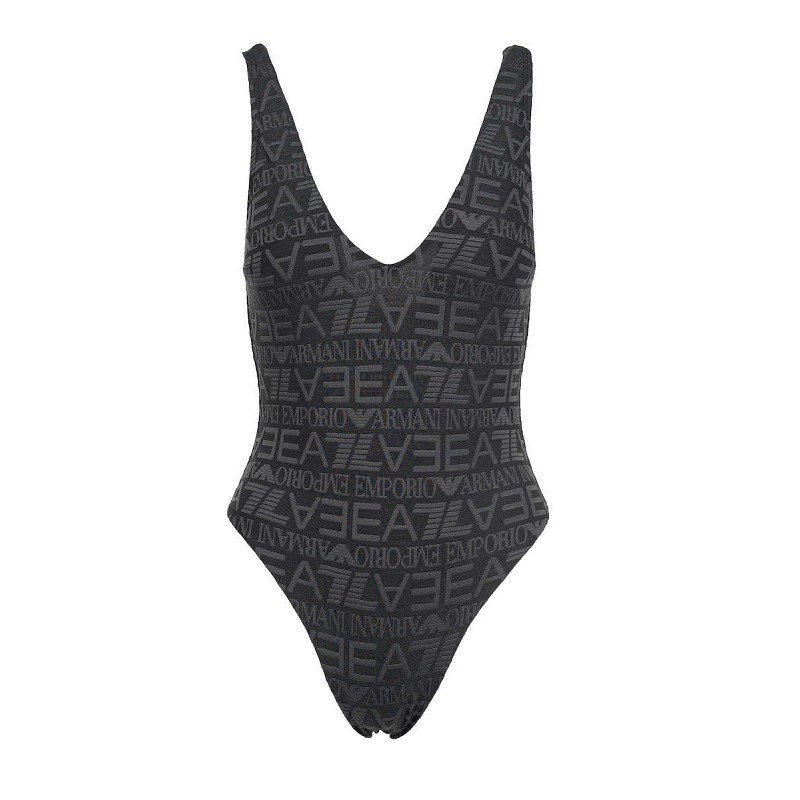 Costum de baie EA7 WATER SPORTS BW GRAPHIC W 1PIECE  Femei