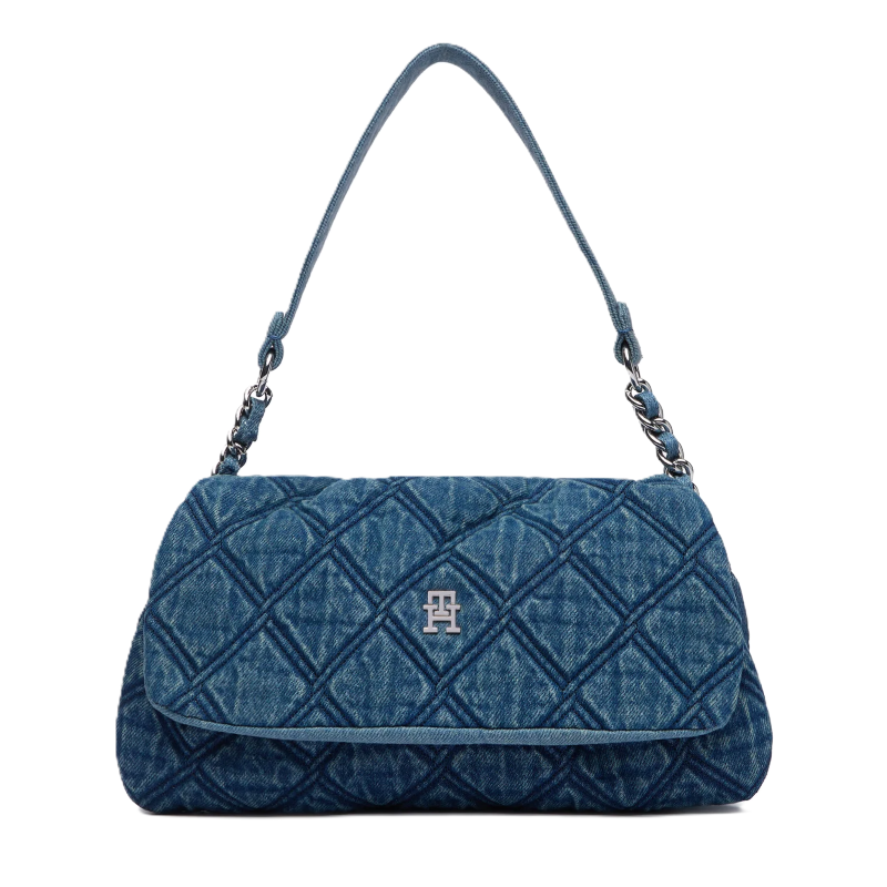 Geanta Tommy Hilfiger TH FEMININE SHOULDER BAG DENIM Femei