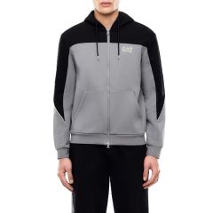 Bluza cu fermoar EA7 TRAIN ATHLETIC COLOUR BLOCK M HOODIE FZ BR Barbati
