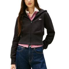 Bluza cu fermoar Tommy Hilfiger TJW REG SILVER SCRIPT ZIP THRU Femei