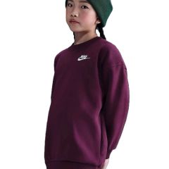 Bluza Nike G NSW CLUB FLC OVRSZD CREW LBR Copii