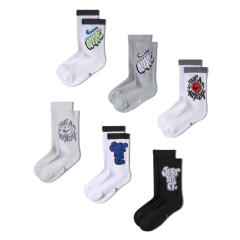 Sosete Nike Y NK ED CSH CRW 6P-144 SARTGFX Unisex Copii
