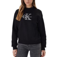 Bluza Calvin Klein LS FOIL MONOLOGO FRENCH TERRY RL Femei