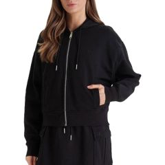Bluza cu fermoar Calvin Klein LS MONOGRAM TERRY CROP RELAXED F Femei