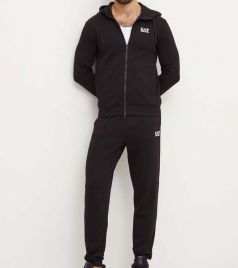 Trening EA7 M T-SUIT HOODIE FZ CH BR Barbati