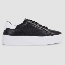 Pantofi Sport Calvin Klein FLATFORM C LACE UP - MONO MIX Femei