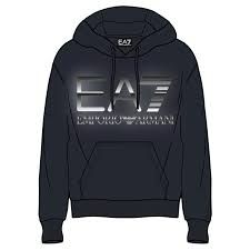 Hanorac EA7 M OVERSIZE LOGO HOODIE RN COFT Male 