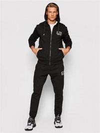 Trening EA7 M T-SUIT HOODIE FZ CH BR Barbati