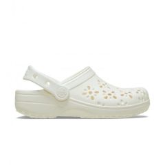 Papuci Crocs Classic Floral Cut Out Clog Femei