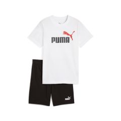 Compleu Puma ESS 2 COLOR No. 1 Logo Tee and Shorts Set Unisex Copii