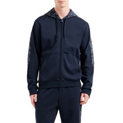 Bluza cu fermoar EA7 M HOODIE FZ MONOGRAM PRINTED Barbati