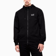 Bluza cu fermoar EA7 TRAIN LOGO SERIES M HOODIE FZ EXTENDED LOGO COFT CC Barbati