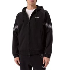 Bluza cu fermoar EA7 TRAIN 7 LINES M HOODIE FZ TAPE Barbati