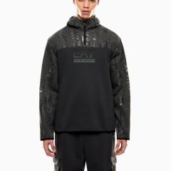 Bluza cu fermoar EA7 TRAIN GRAPHIC SERIES M HOODIE HZ CO MONOGRAM INFILL Barbati