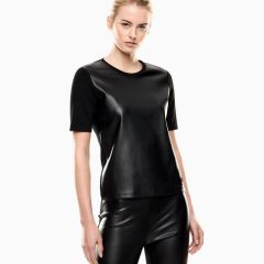 Tricou EA7 TRAIN WINTER MIX W TEE SS MIX MATERIAL Femei