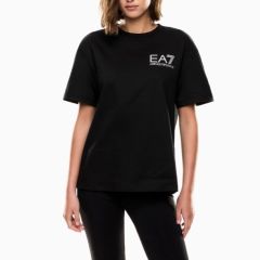 Tricou EA7 TRAIN LOGO SERIES W TEE SS SEQUINS CROSSOVER Femei