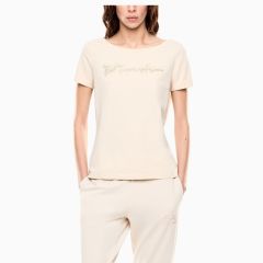 Tricou EA7 TRAIN LOGO SERIES W HANDWRITTEN TEE CROSSOVER Femei