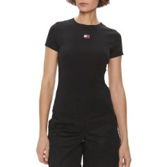 Tricou Tommy Hilfiger TJW SLIM BADGE RIB TEE Femei