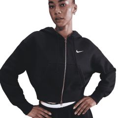 Bluza cu fermoar Nike W NSW PHNX FLC CROP FZ HDY Femei