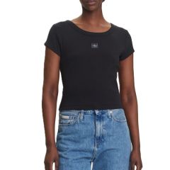 Tricou Calvin Klein A- WOVEN LABEL 2X2 RIB BABYTEE Femei