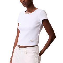 Tricou Calvin Klein A- WOVEN LABEL 2X2 RIB BABYTEE Femei