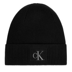 Caciula Calvin Klein EMBROIDERED RIB COTTON BEANIE Unisex