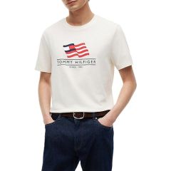Tricou Tommy Hilfiger RWB MAIN FLAG REGULAR TEE Barbati