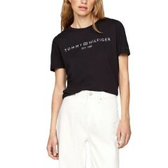 Tricou Tommy Hilfiger REG CORP LOGO C-NK SS Femei