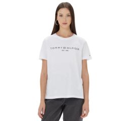 Tricou Tommy Hilfiger REG CORP LOGO C-NK SS Femei