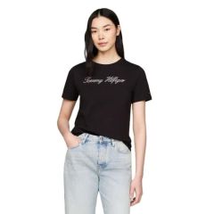 Tricou Tommy Hilfiger NOS SCRIPT REGULAR C-NK SS Femei