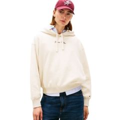 Hanorac Tommy Hilfiger CLASSIC SCRIPT FLEECE HOODIE Femei
