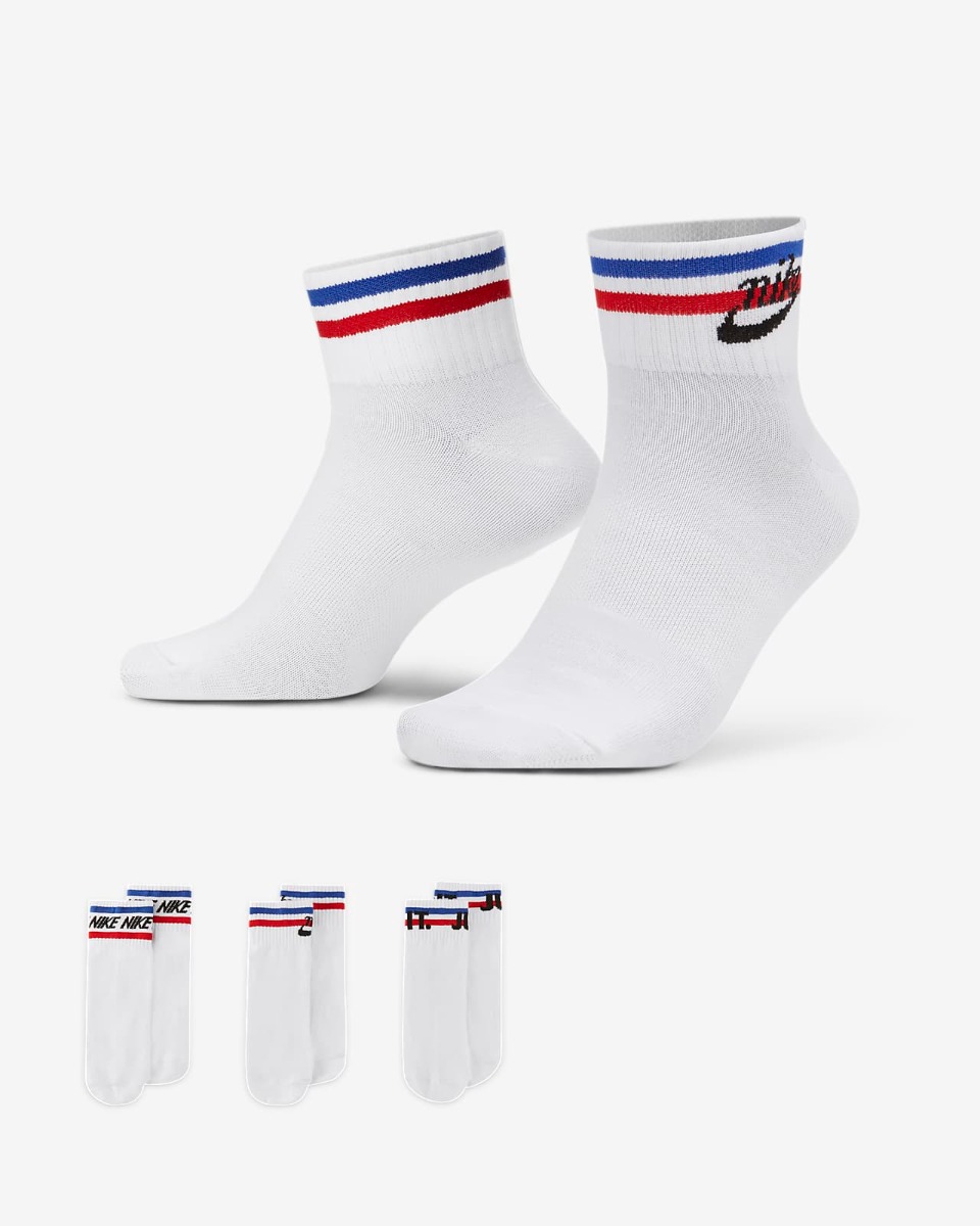 Sosete NIKE NSW EVERYDAY ESSENTIAL ANKLE 3PR - 144 MIX GFX Unisex