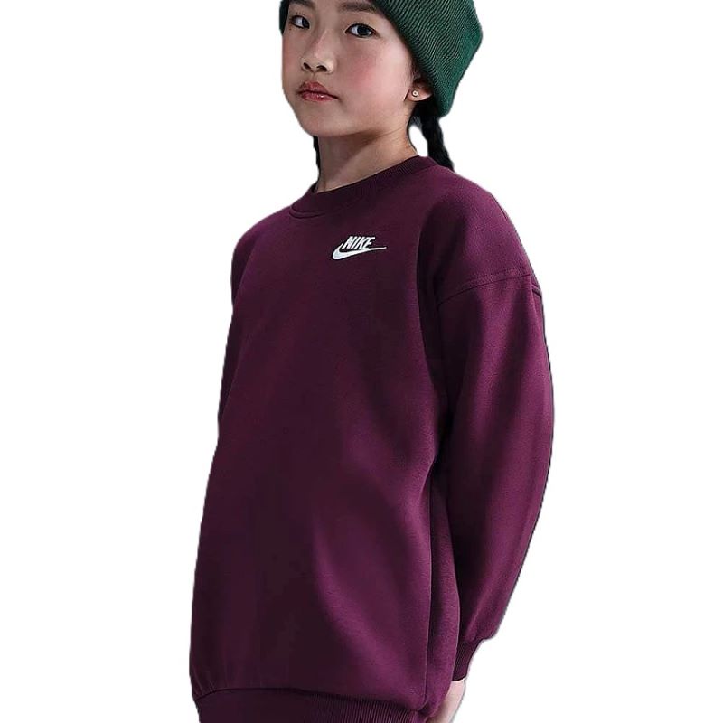 Bluza Nike G NSW CLUB FLC OVRSZD CREW LBR Copii