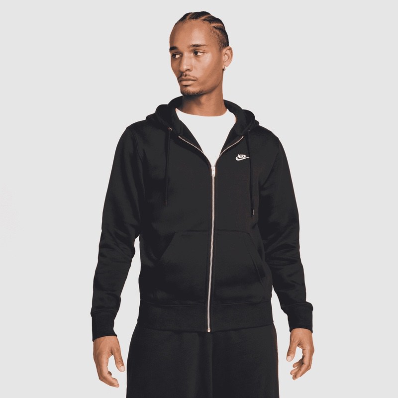 Bluza cu fermoar Nike M NK CLUB BB FZ HOODIE Barbati
